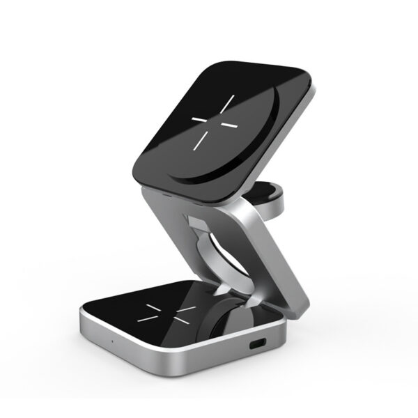 3 In 1 Foldable Wireless Charger Station Magnetic Wireless Charging For Multiple Devices - Image 7