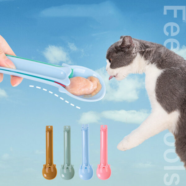 New Cat Squeeze Pet Liquid Snack Feeding Spoon - Image 4